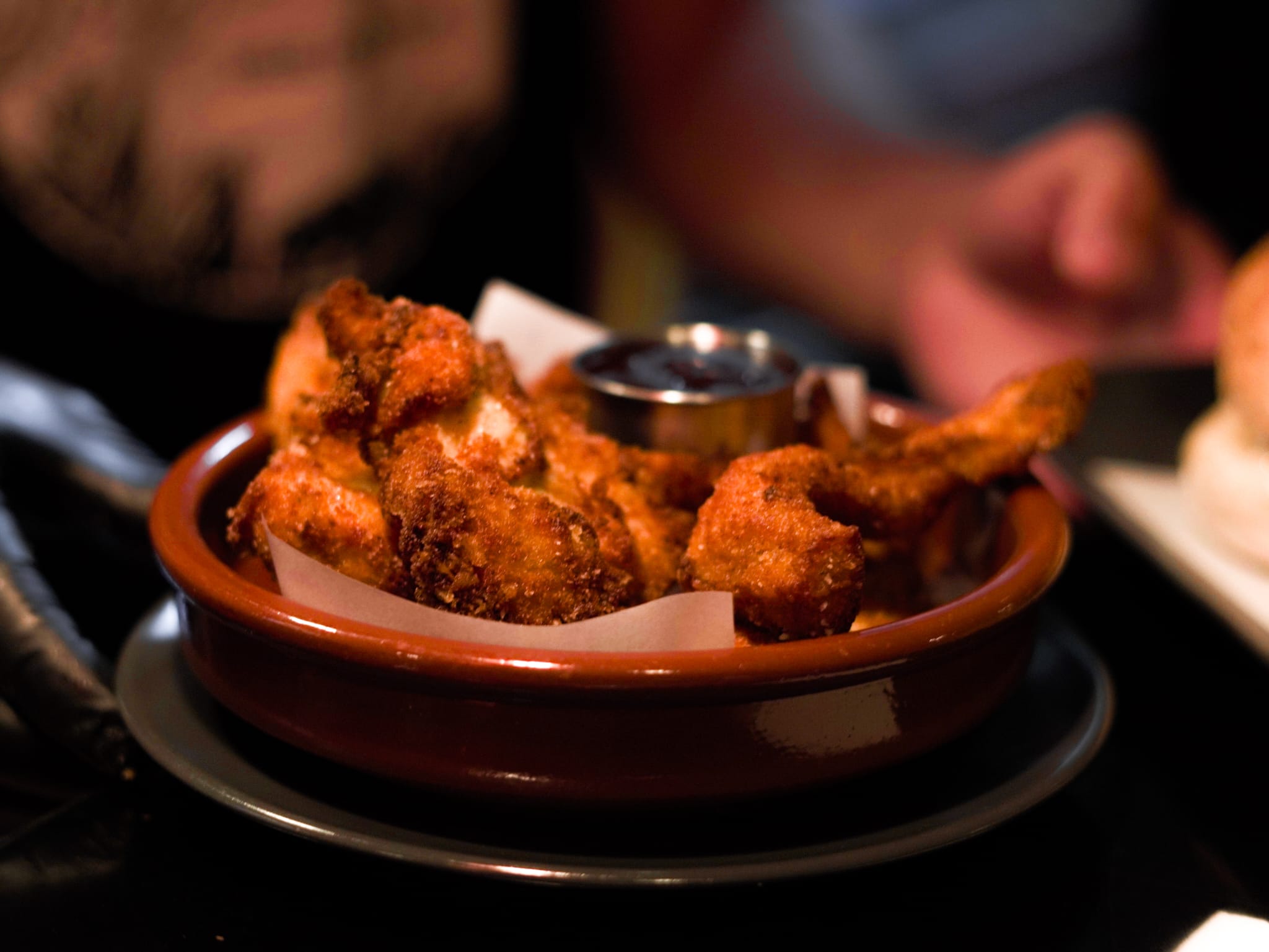 Hamburguesa de pollo de Caracuchos en Vigo